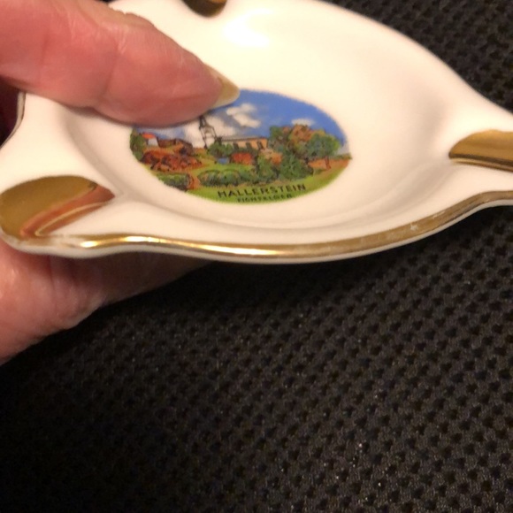 HALLERSTEIN FICHTEL SMALL CIGARETTE ASHTRAY MADE IN BAVARIA - 3 1/2” - #309 - Picture 4 of 8